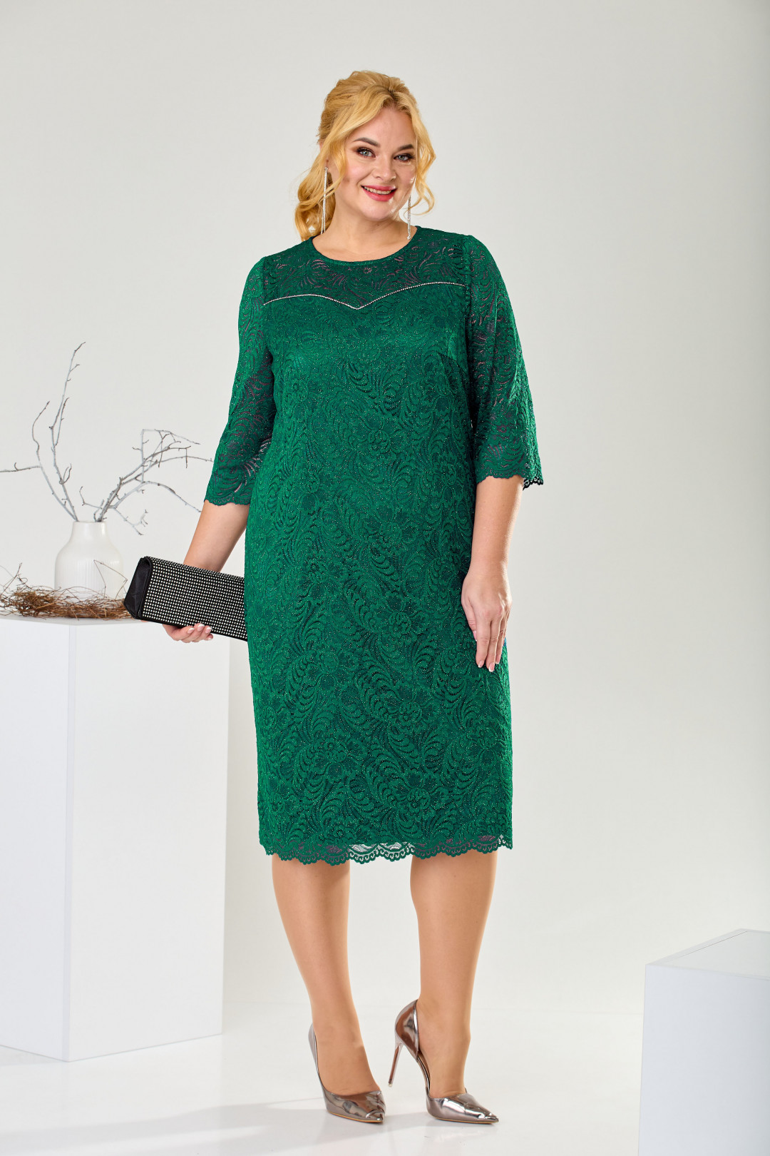 Платье Romanovich Style 1-2419 зеленый